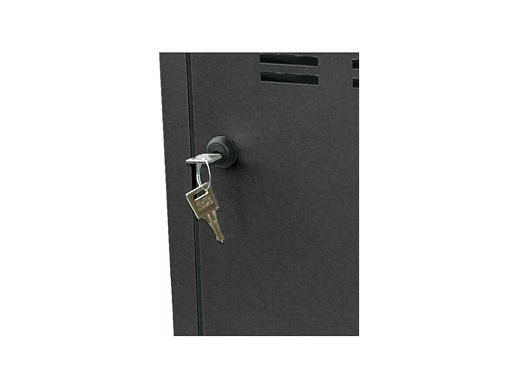 Casier de rangement en métal 74 cm Collégien Alu