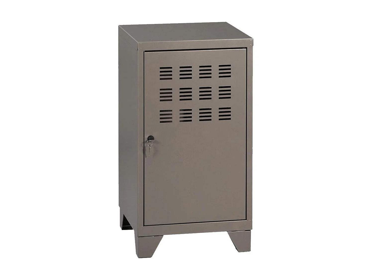 Casier de rangement en métal 74 cm Collégien Alu