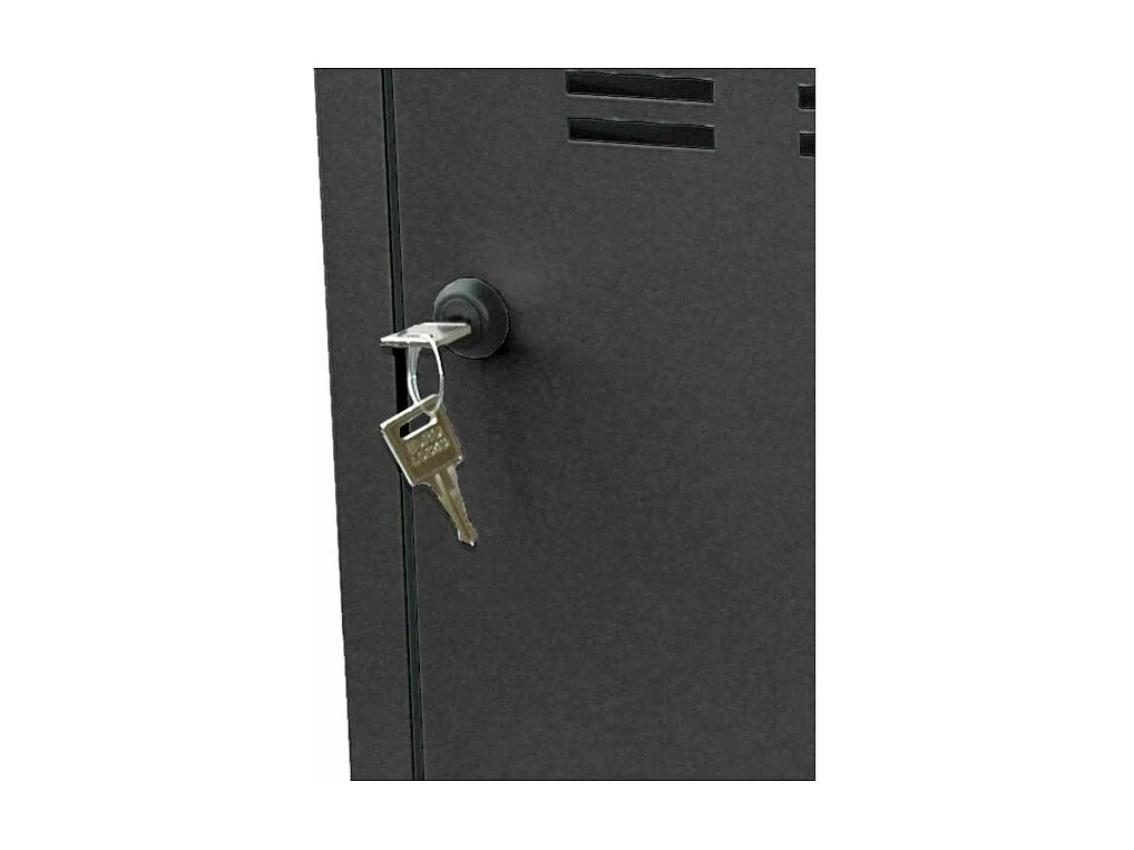 Casier de rangement en métal 74 cm Collégien Alu