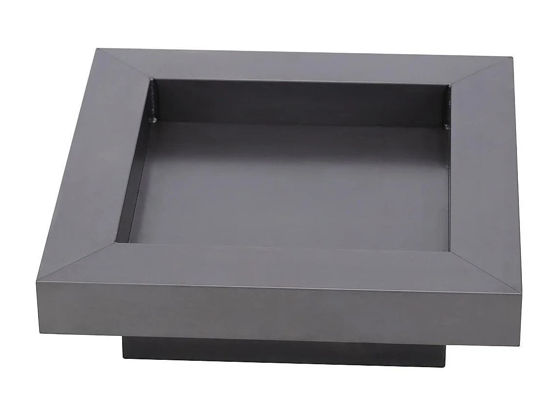 Brasero de jardin carré BACHACHE 80x80 cm en acier