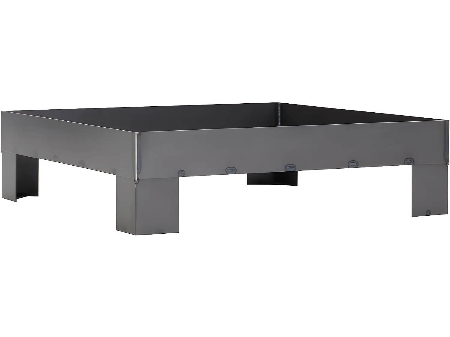 Brasero en acier plateforme 80 cm