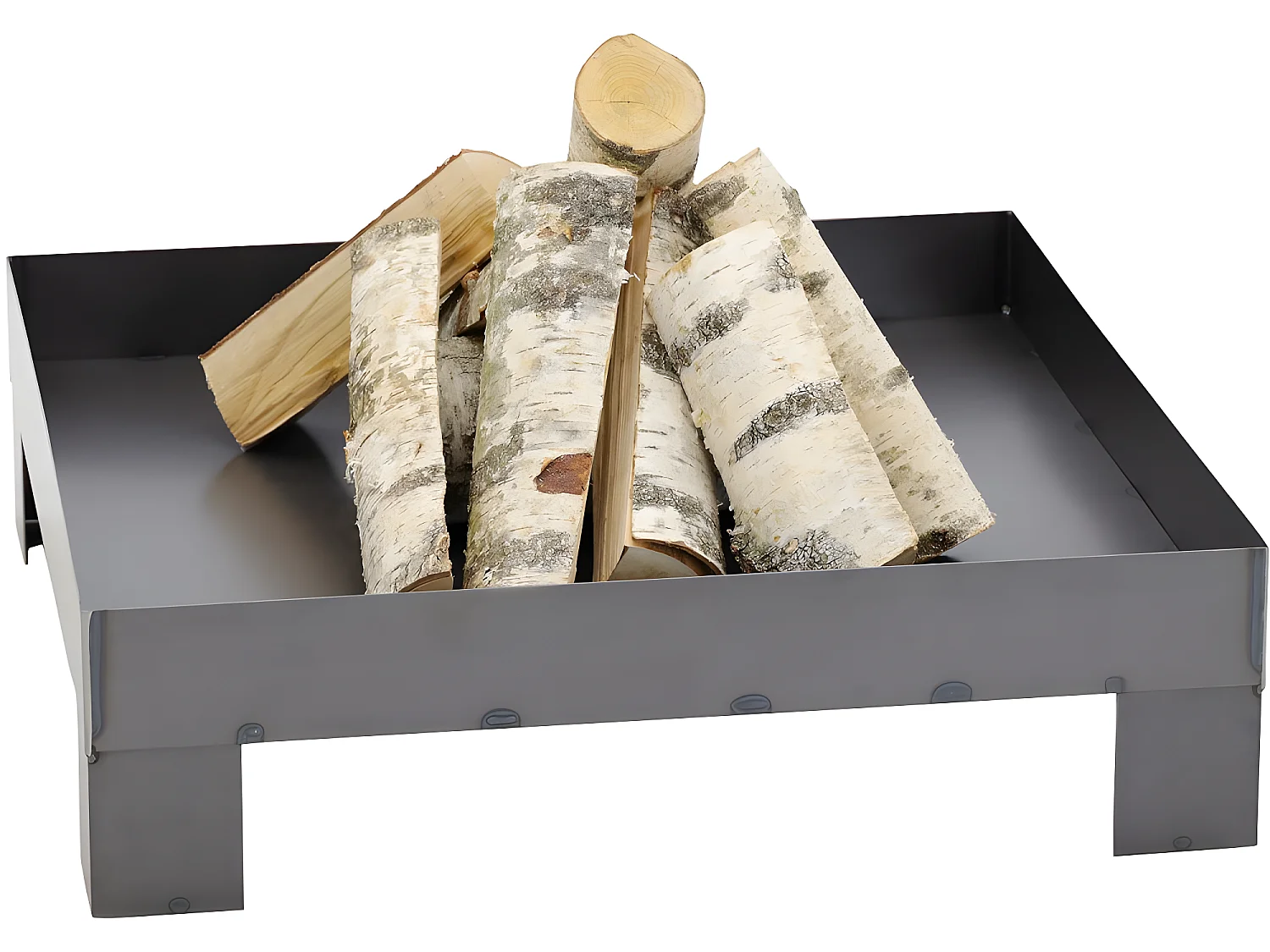 Brasero en acier plateforme 80 cm