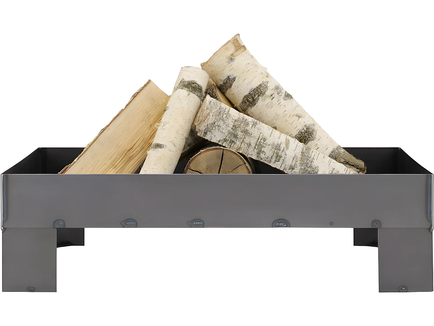 Brasero en acier plateforme 80 cm