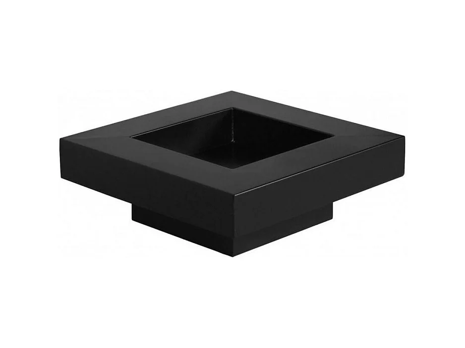 Brasero de jardin carré BACHACHE en acier-60 cm-Acier noir sablé---Acier noir sablé