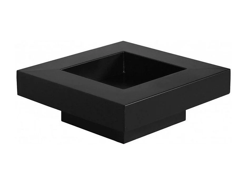 Brasero de jardin carré BACHACHE en acier-60 cm-Acier noir sablé---Acier noir sablé