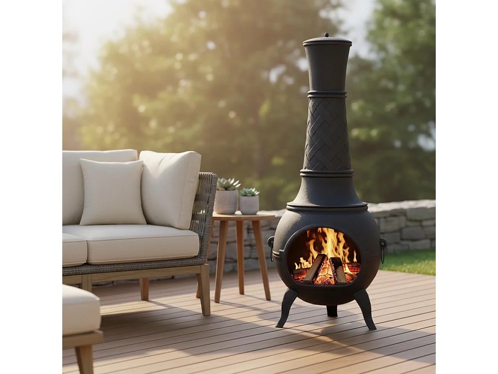 Chauffe-terrasse  en fonte 150 cm