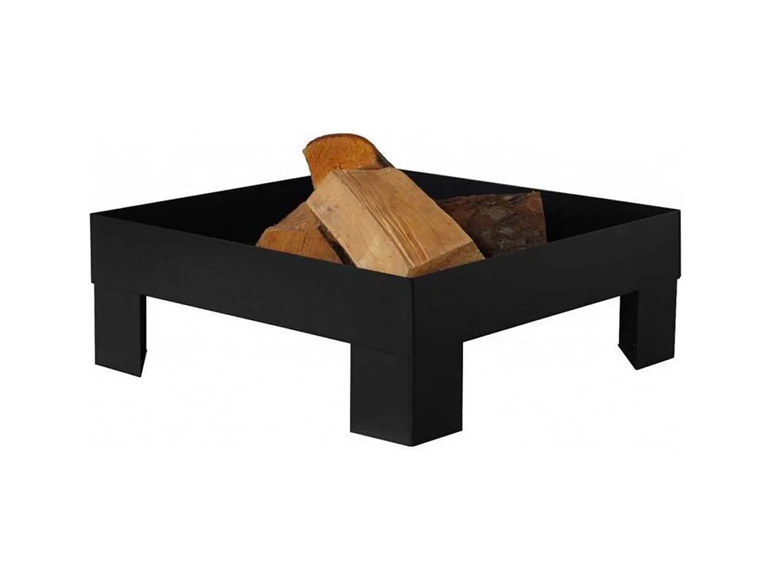 Brasero en acier peint plateforme 80 cm