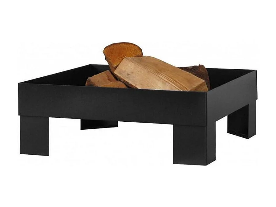 Brasero en acier peint plateforme 80 cm