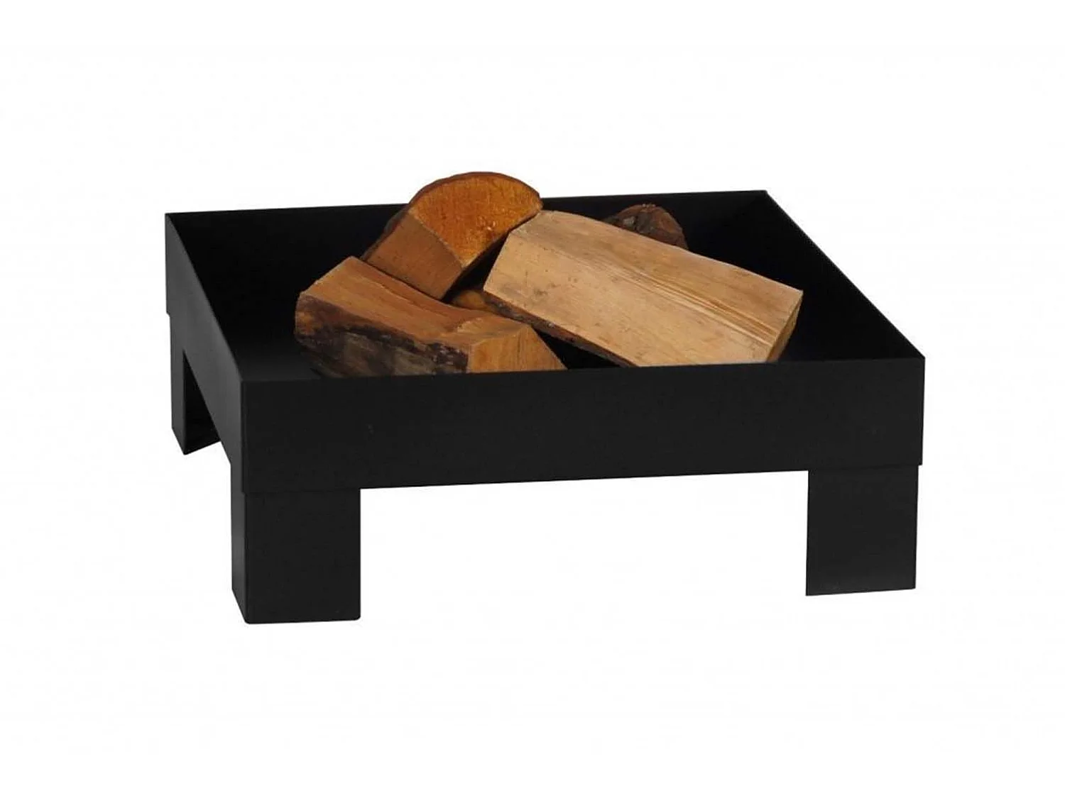 Brasero en acier peint plateforme 80 cm