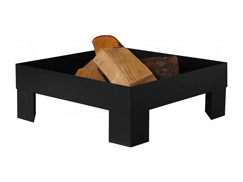 Brasero en acier peint plateforme 80 cm