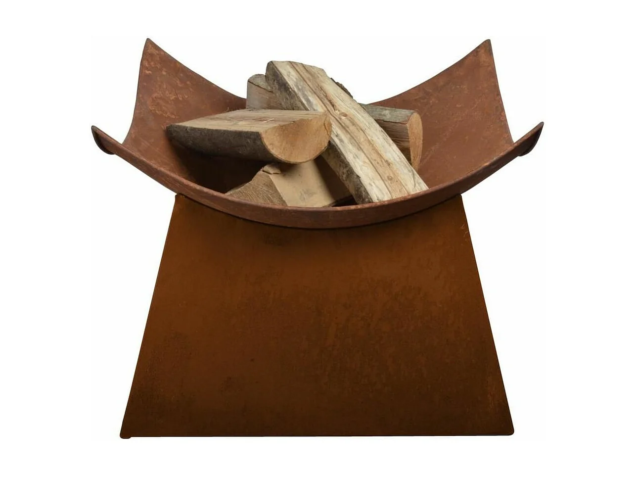 Vasque carrée aspect rouillé