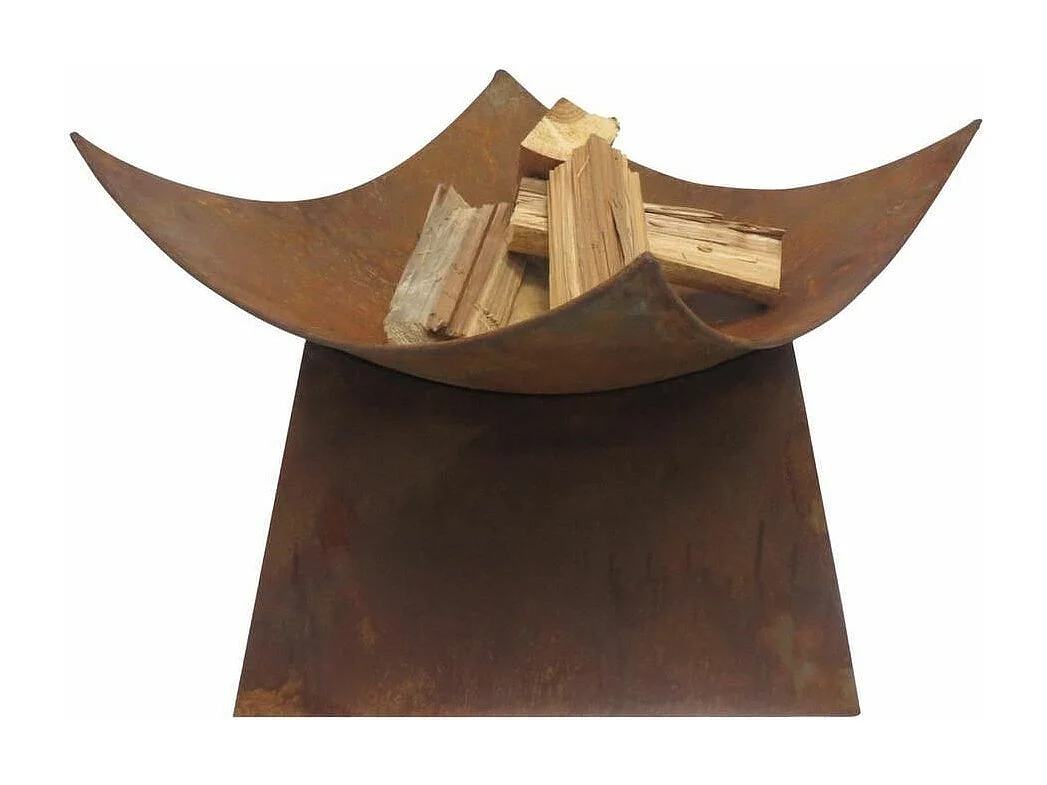 Vasque carrée aspect rouillé