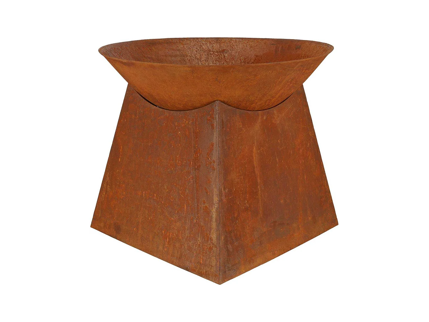 Vasque porte bûches en métal 60 cm