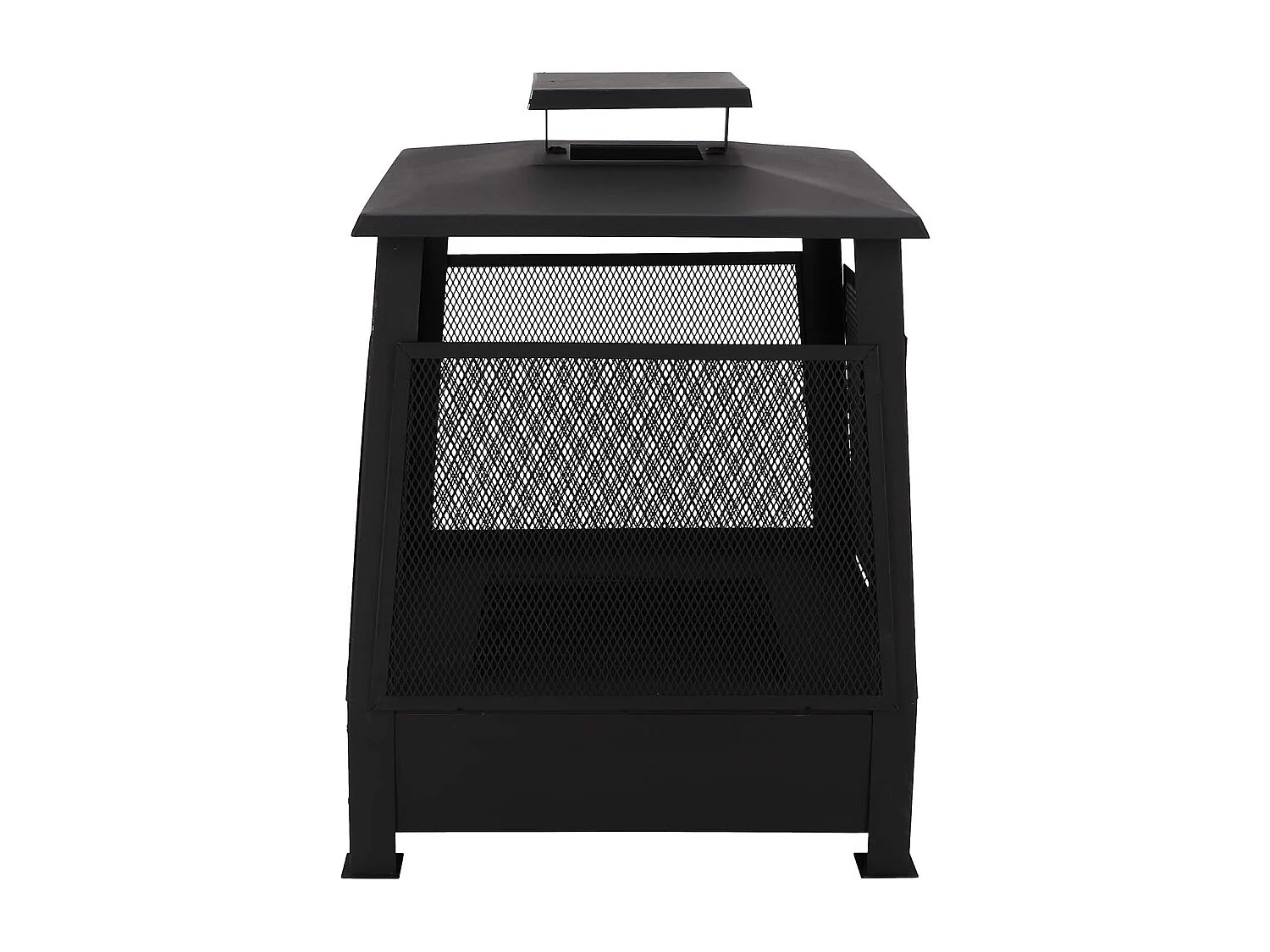 Brasero chauffe terrasse en métal grillagé Pagode