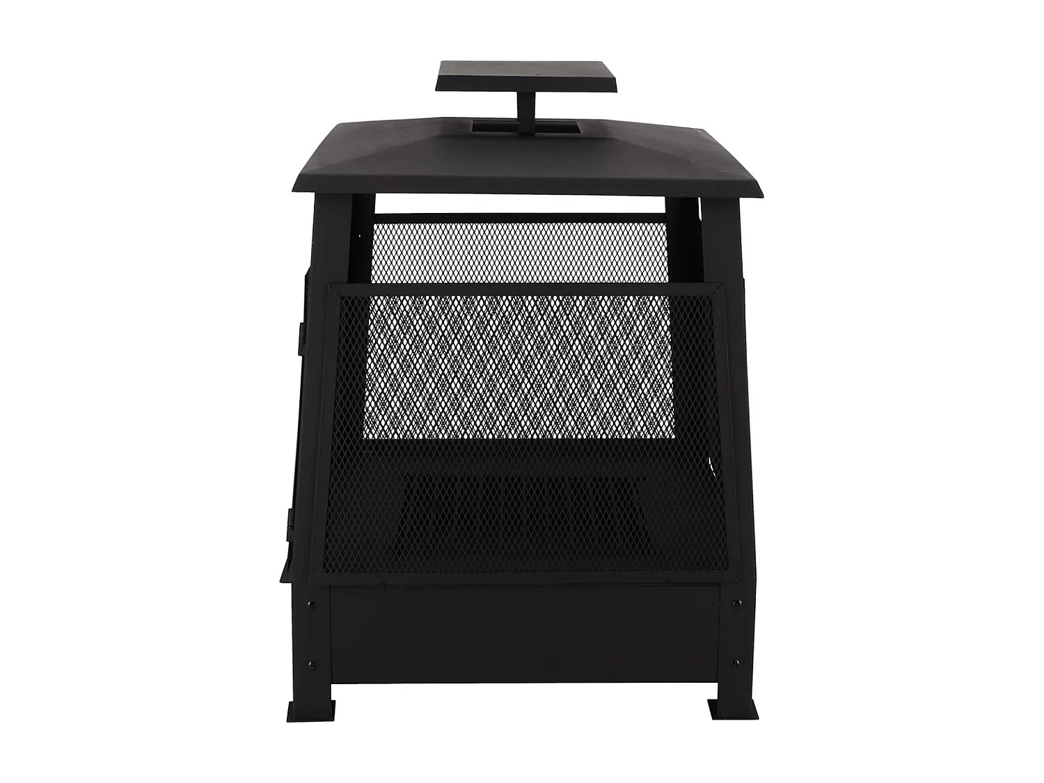 Brasero chauffe terrasse en métal grillagé Pagode
