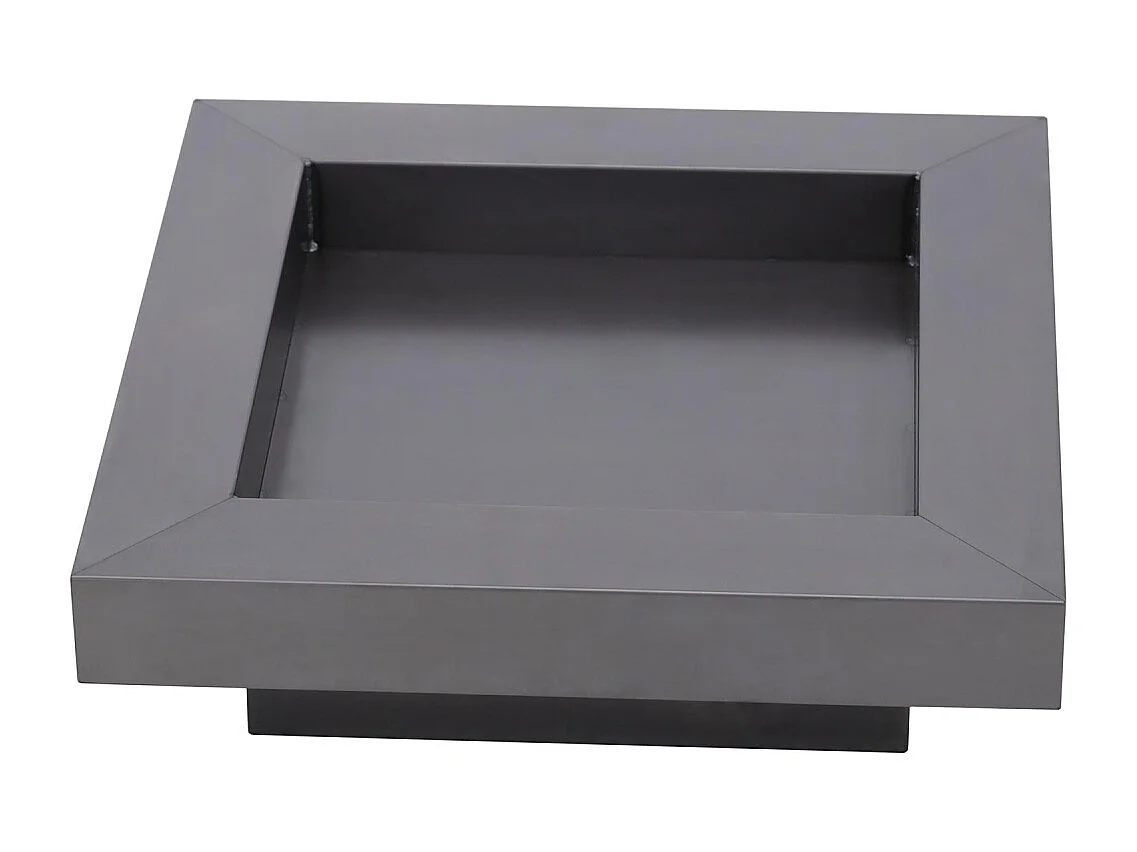 Brasero de jardin carré BACHACHE 70x70 cm en acier