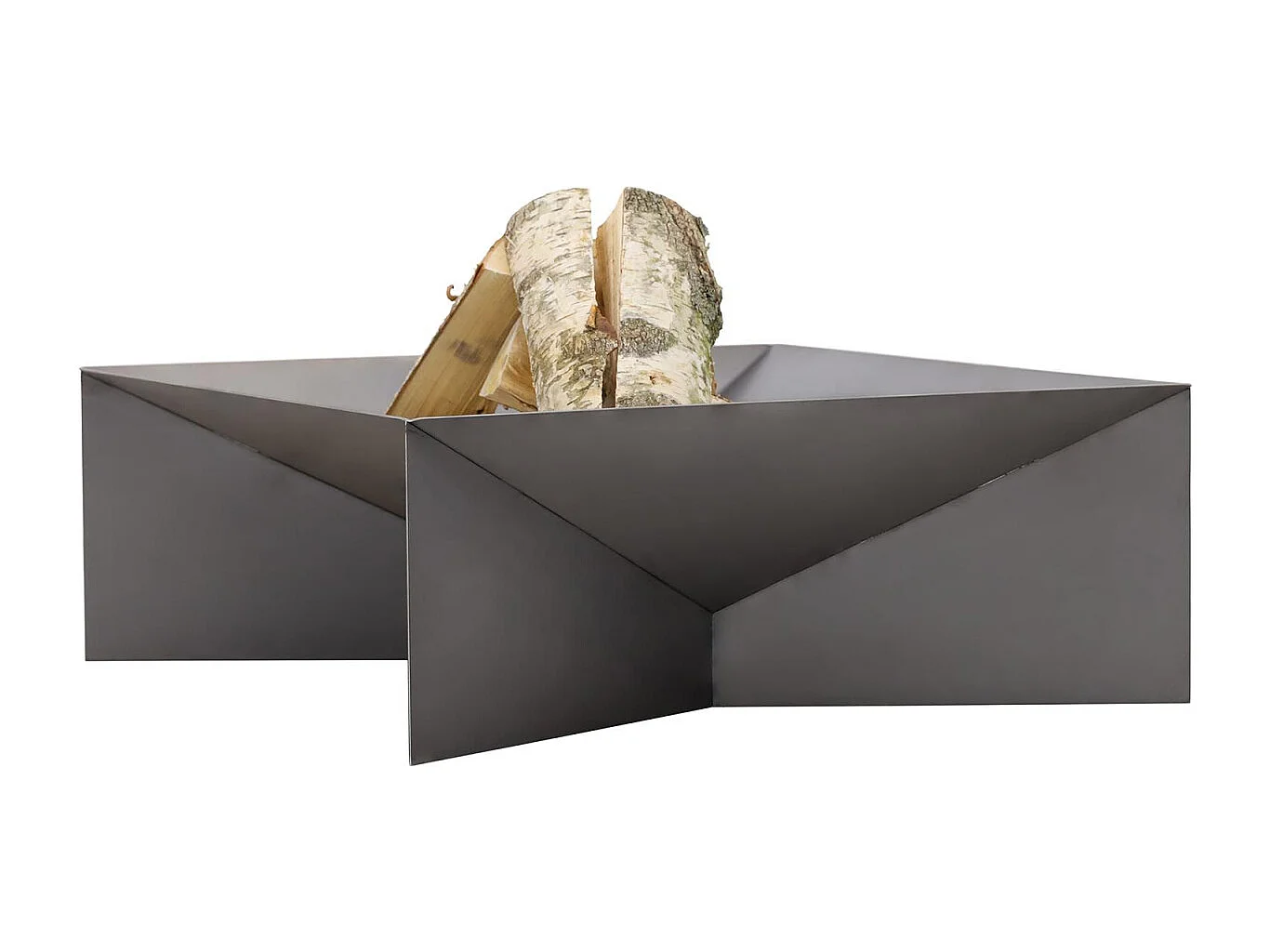 Brasero de jardin carré DINE 70 cm en acier