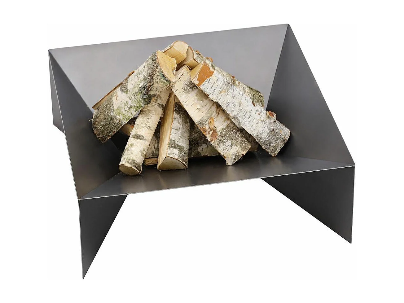 Brasero de jardin carré DINE 70 cm en acier