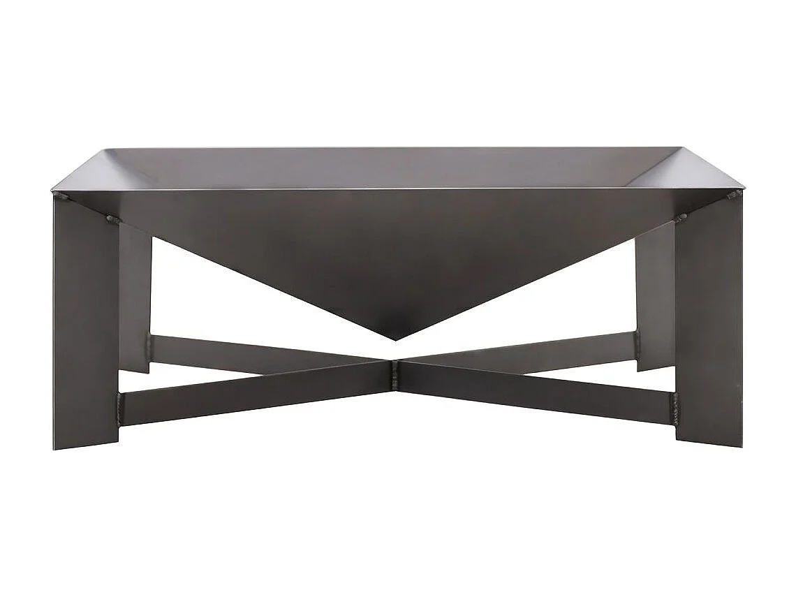 Brasero de jardin carré CUBA 70X70 cm en acier