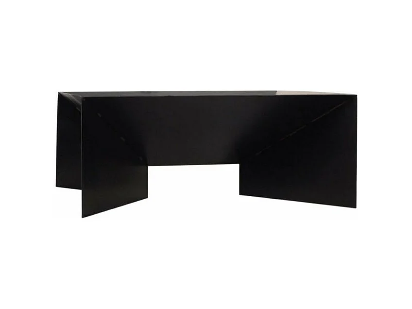 Brasero de jardin carré DINE en acier-70 cm-Acier noir sablé---Acier noir sablé
