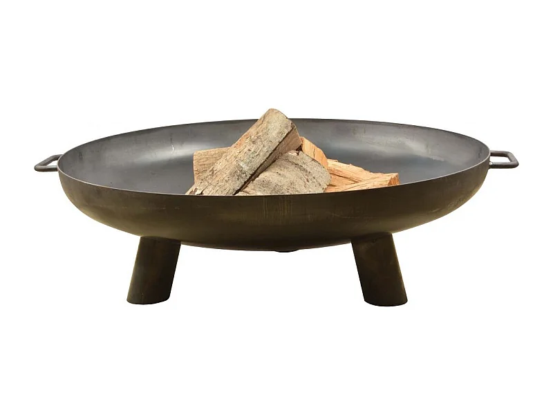 Brasero en acier 3 larges pieds Diamètre 80 cm
