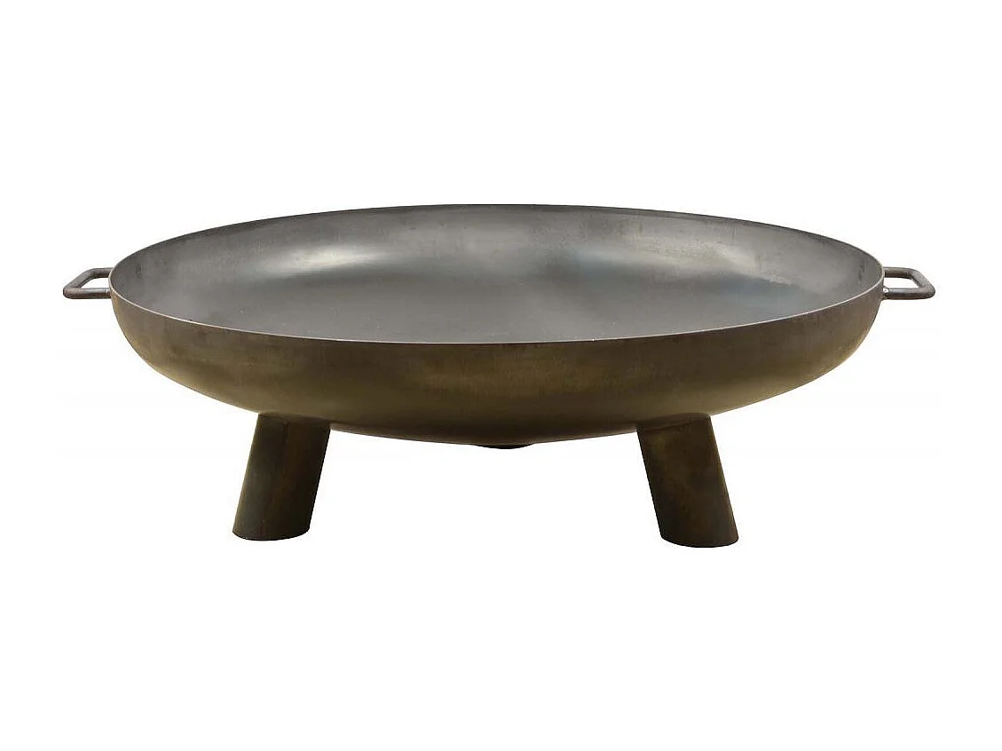 Großer Feuerkorb aus Stahl 3 breite Beine