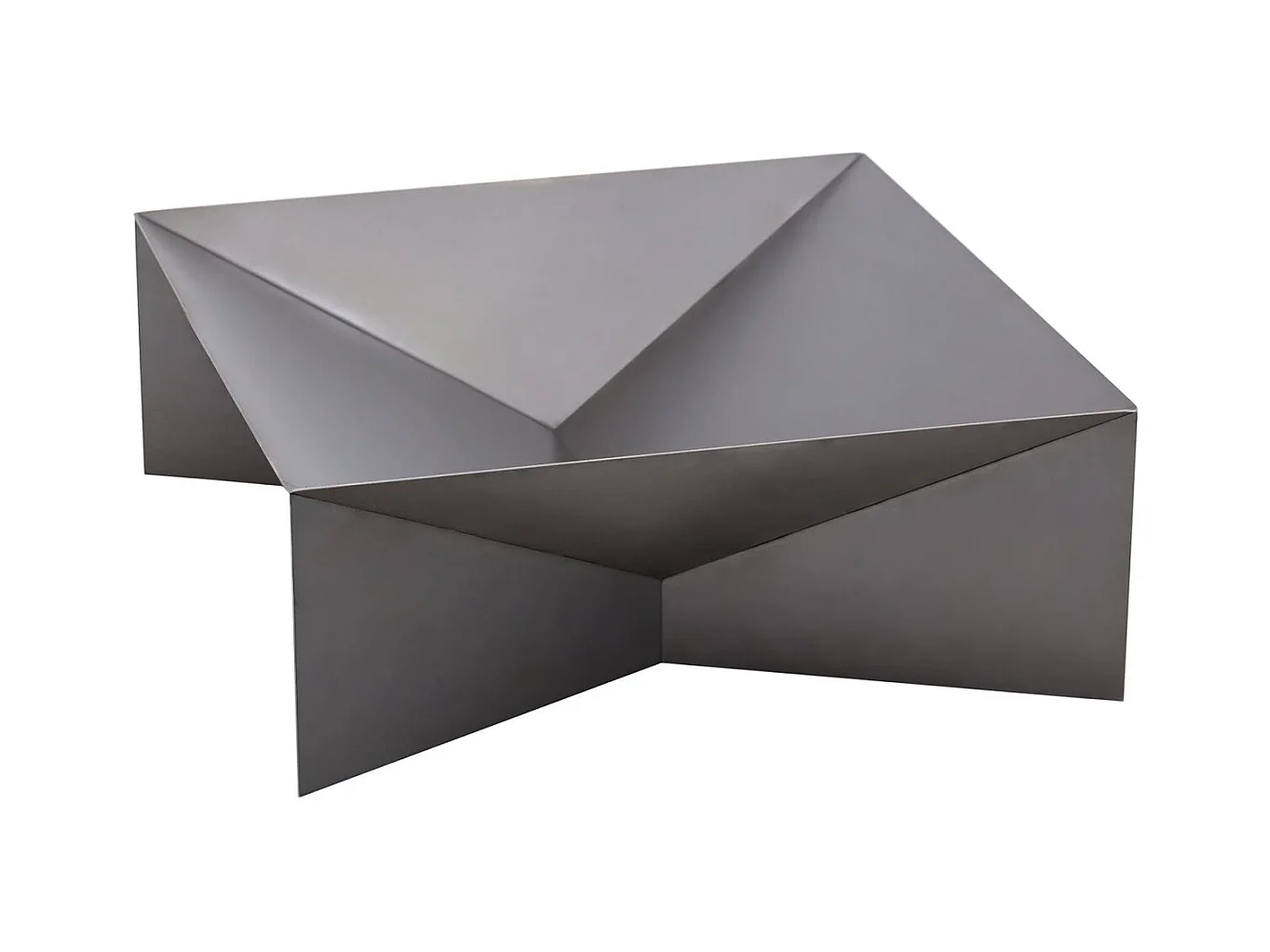 Brasero de jardin carré DINE en acier-60 cm-Acier naturel---Acier naturel