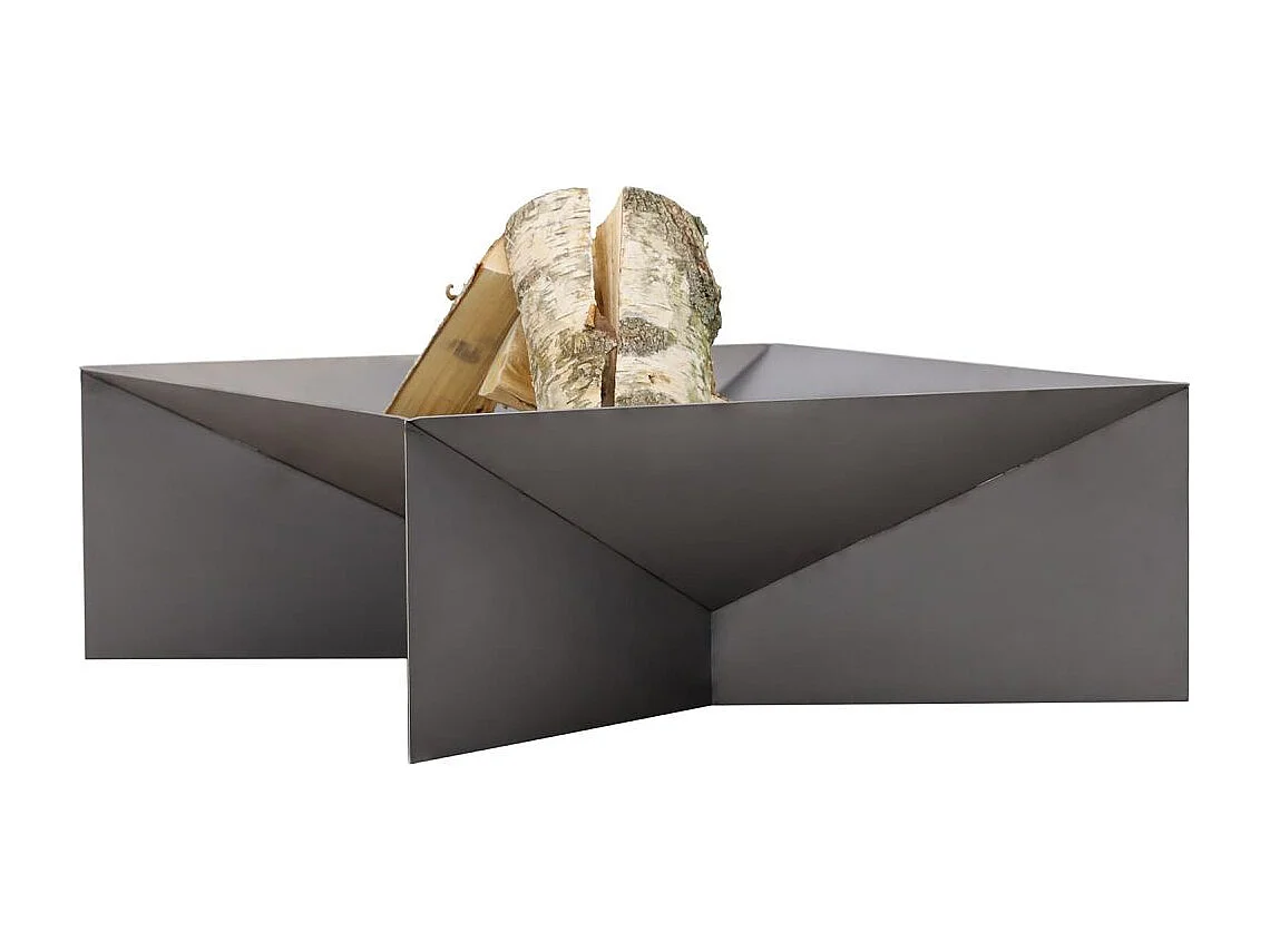 Brasero de jardin carré DINE 60x60 cm en acier