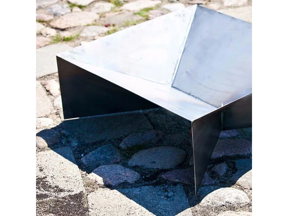 Brasero de jardin carré DINE 60x60 cm en acier