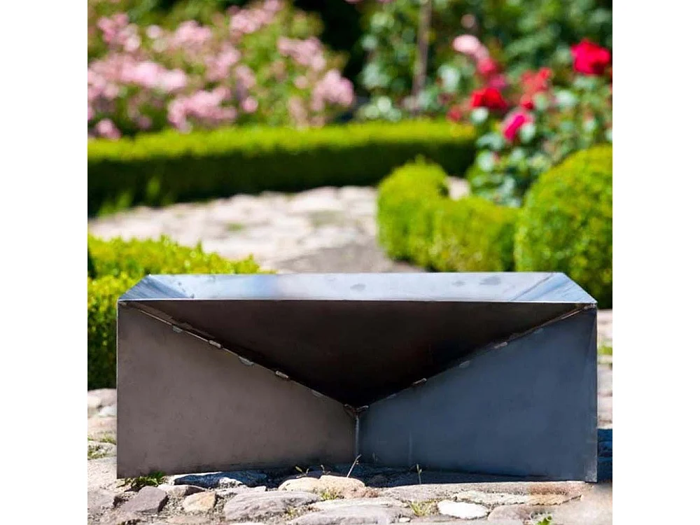 Brasero de jardin carré DINE 60x60 cm en acier