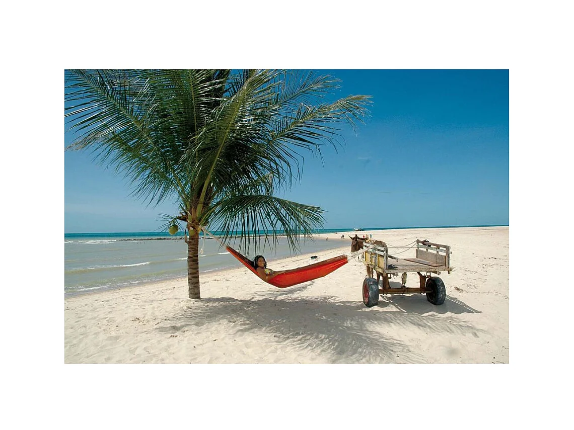 Hamac en coton brésilien avec sac de rangement Paradiso