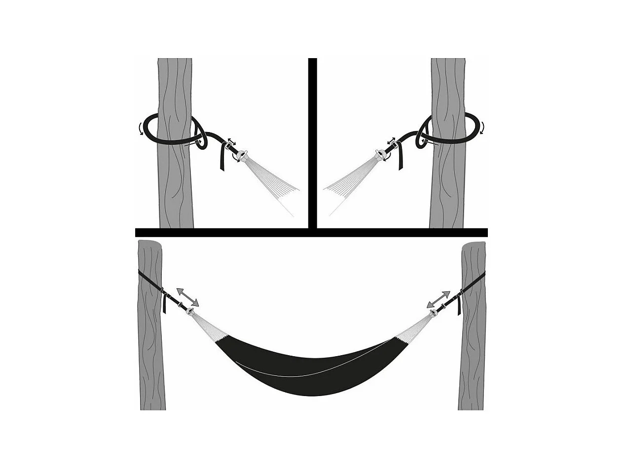 Set sangles de suspension pour hamacs T-Strap