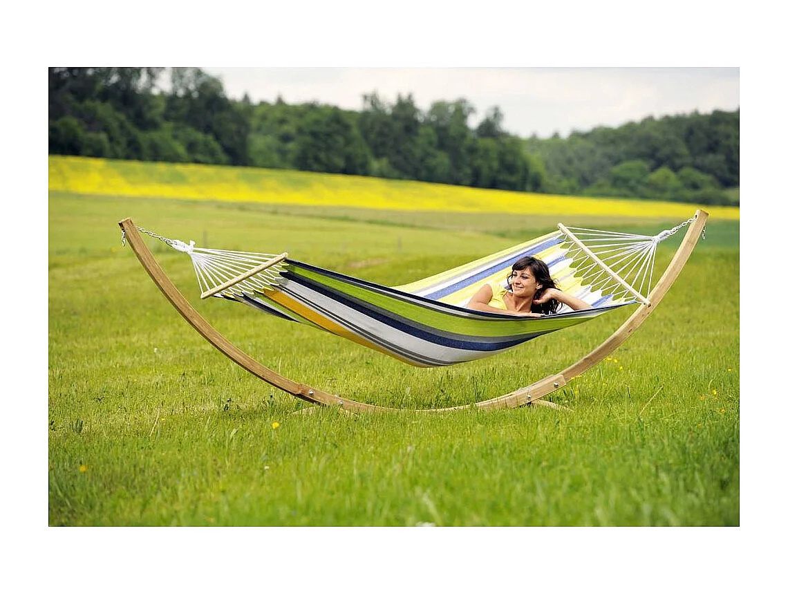Hamac en coton et polyester avec sac de rangement Tonga