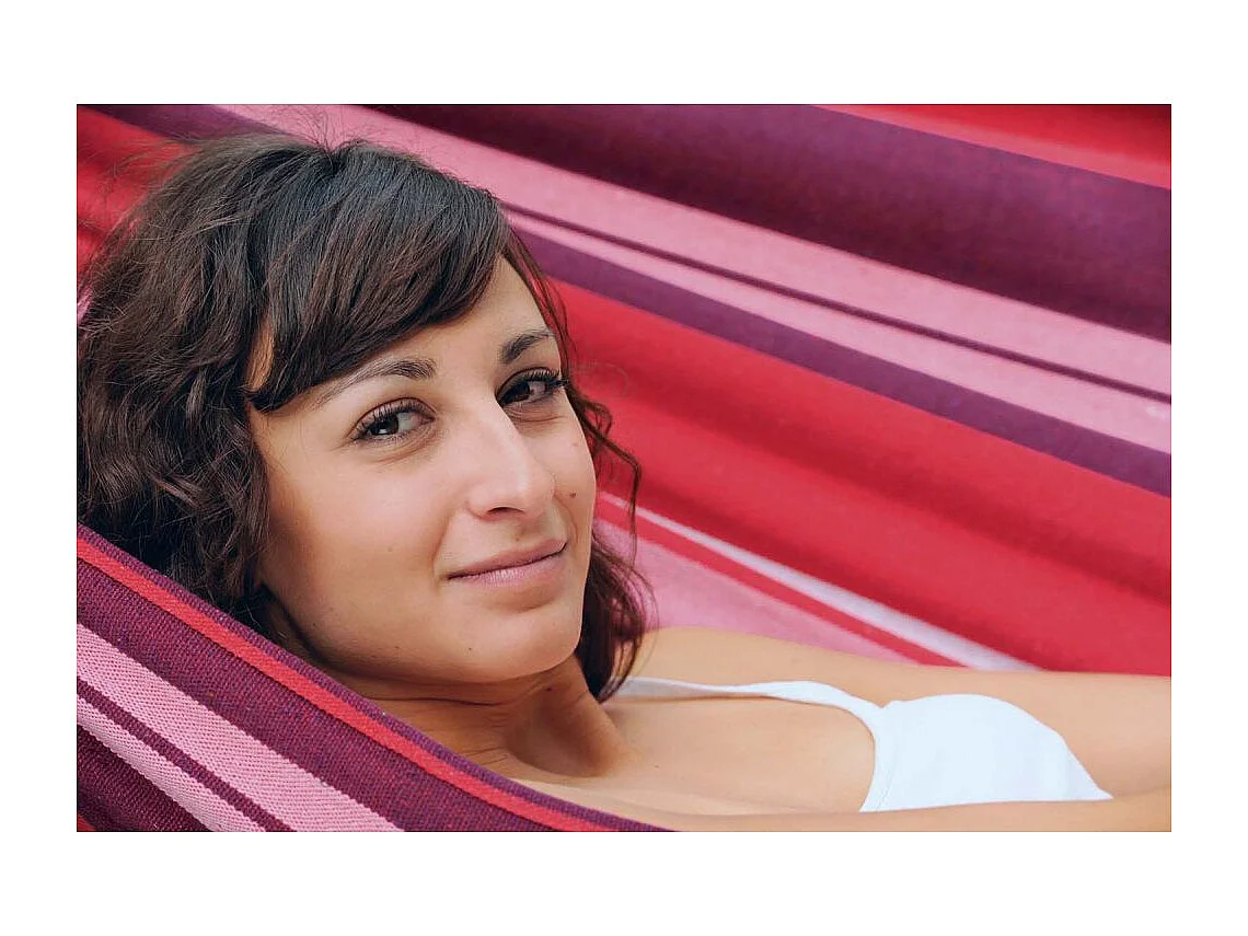 Hamac en coton et polyester avec sac de rangement Salsa