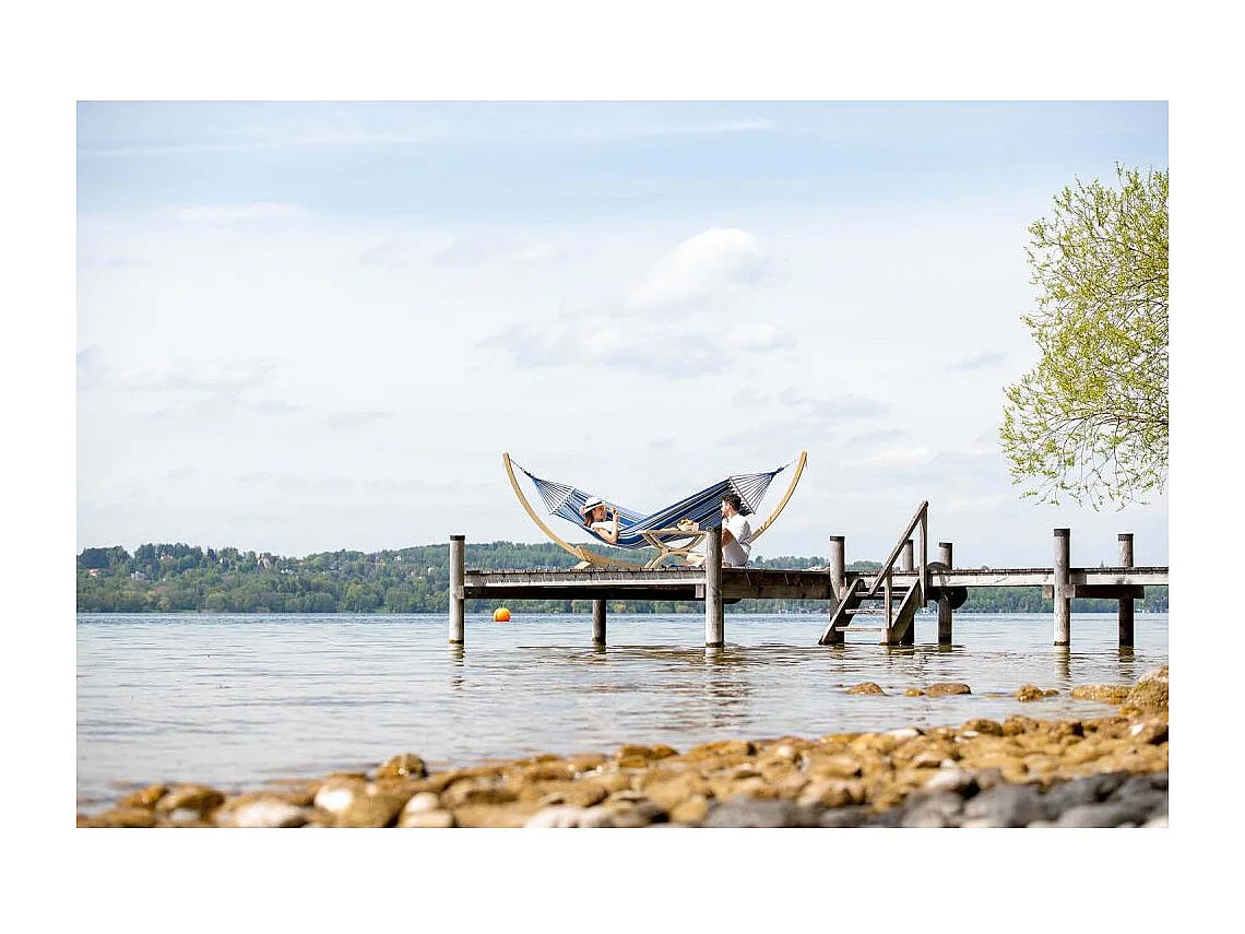 Hamac en coton et polyester avec sac de rangement Tonga