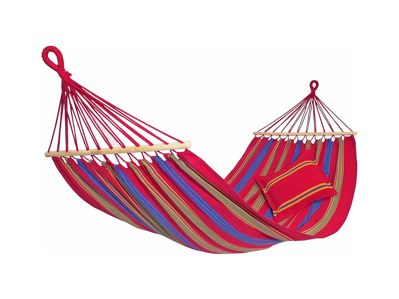 Hamac en coton et polyester avec sac de rangement Aruba Cayenne