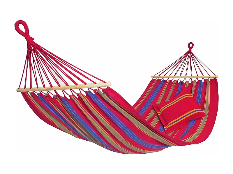 Hamac en coton et polyester avec sac de rangement Aruba Cayenne