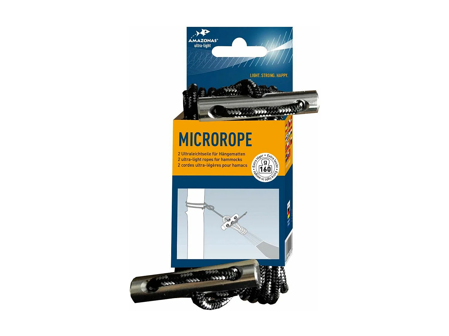 Set cordes de suspension pour hamacs Microrope