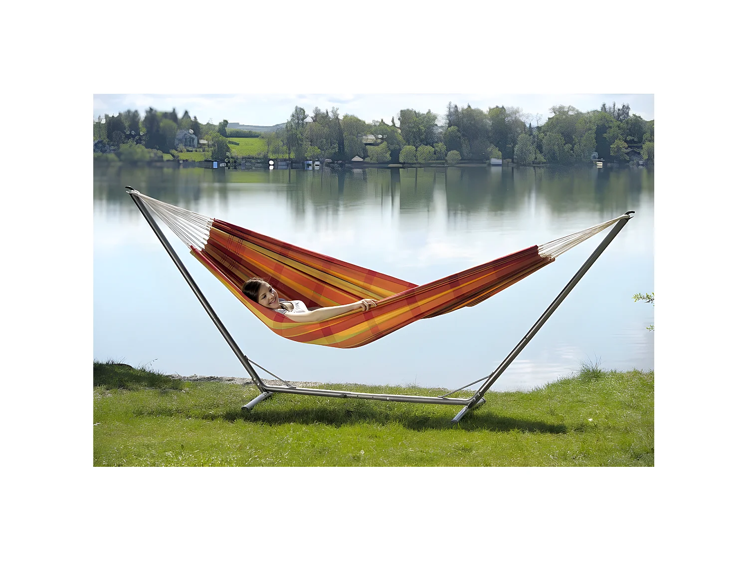 Support hamac en acier Sumo Pour hamac 330 à 360 cm