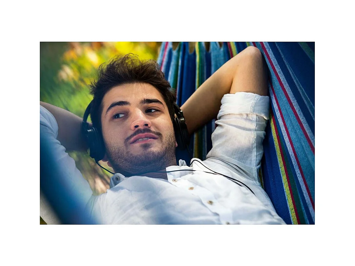 Hamac en coton et polyester avec sac de rangement Tahiti