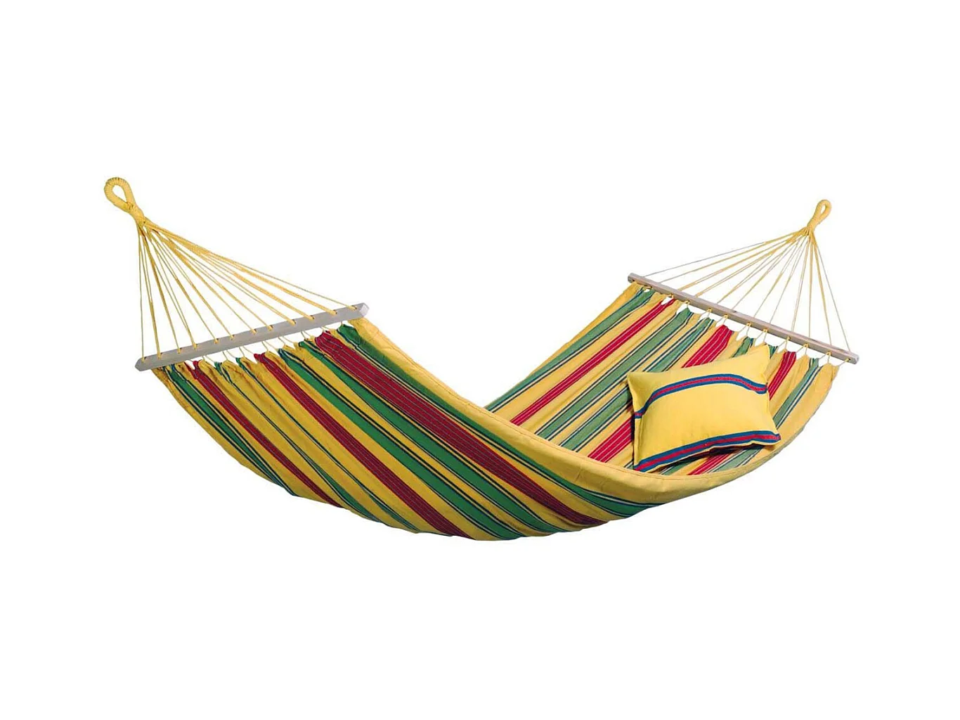 Hamac en coton et polyester avec sac de rangement Aruba Vanilla