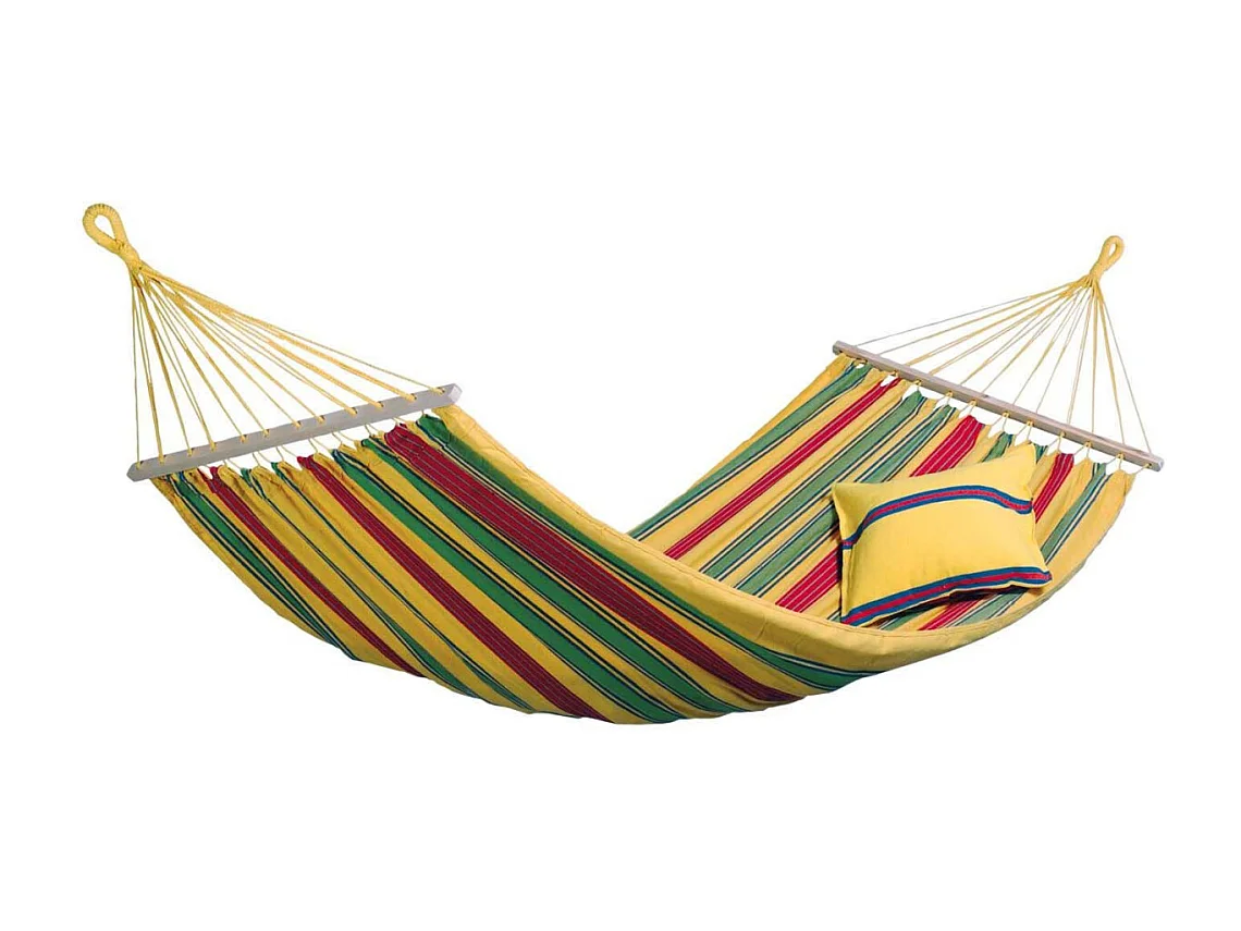 Hamac en coton et polyester avec sac de rangement Aruba Vanilla