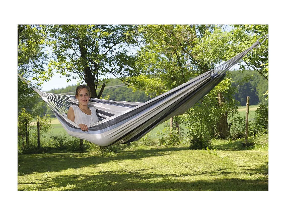 Hamac en coton et polyester avec sac de rangement Salsa