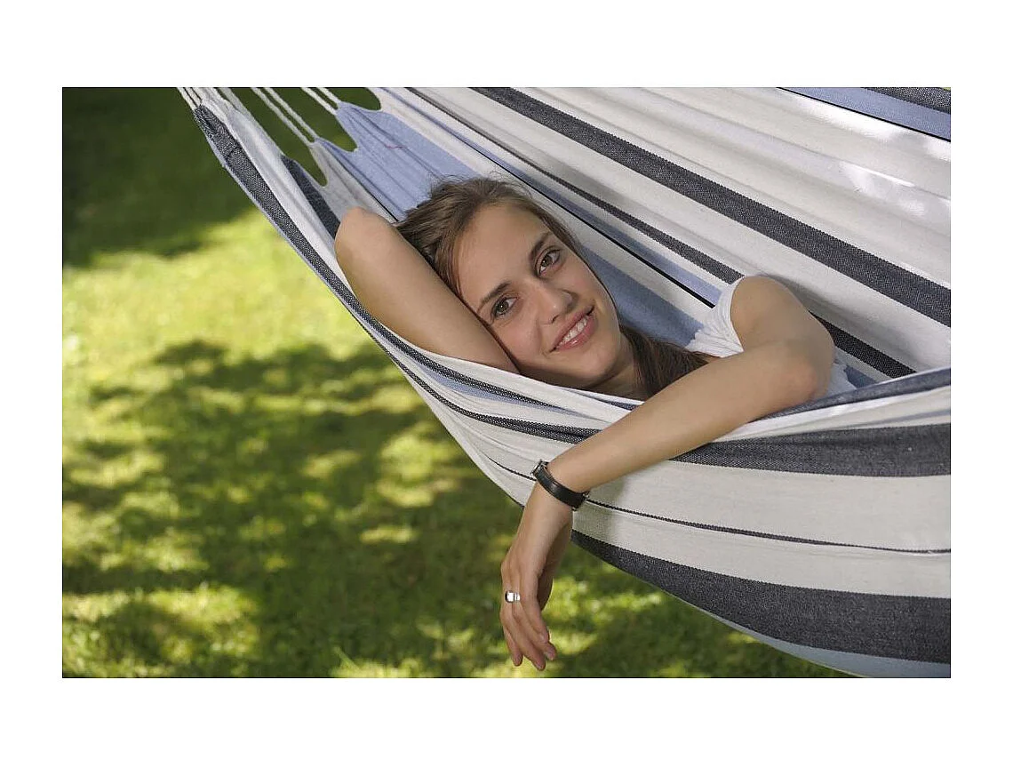 Hamac en coton et polyester avec sac de rangement Salsa