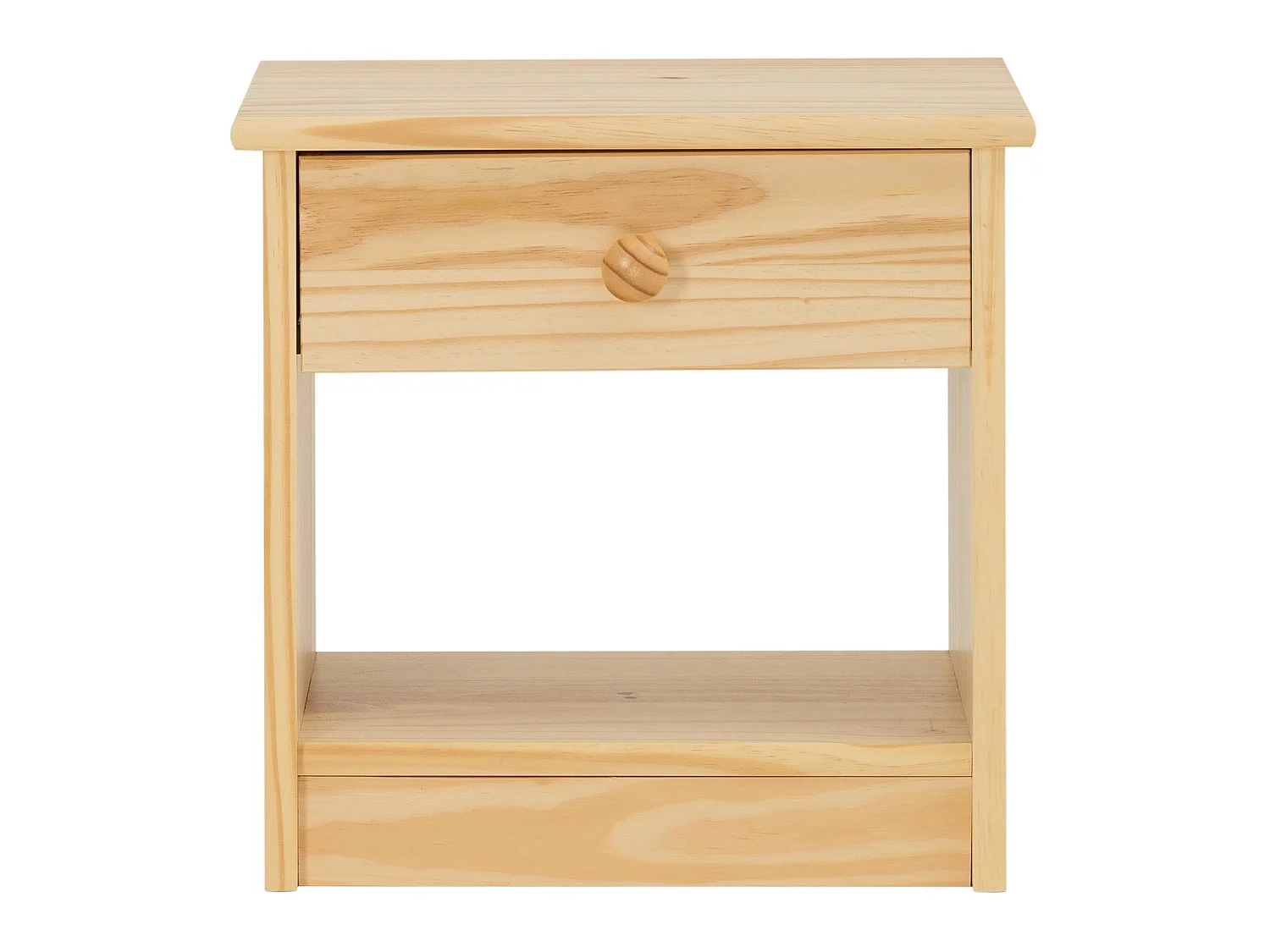 Table de chevet MORITZ pin massif vernis naturel