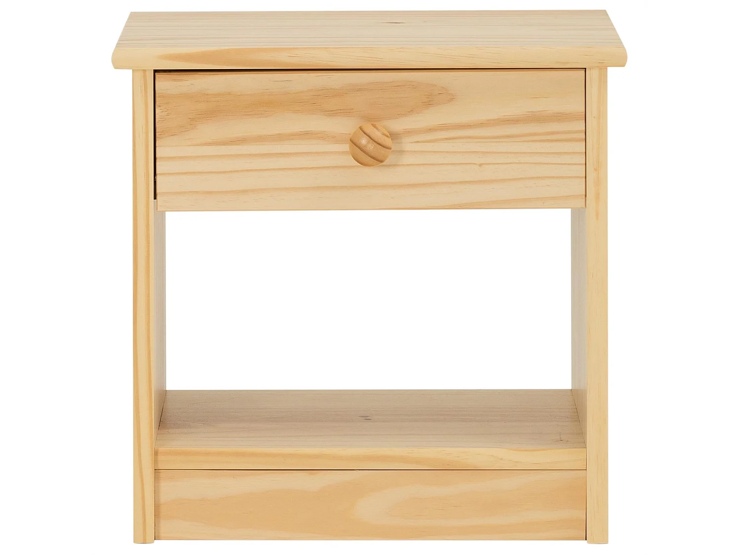 Table de chevet MORITZ pin massif vernis naturel