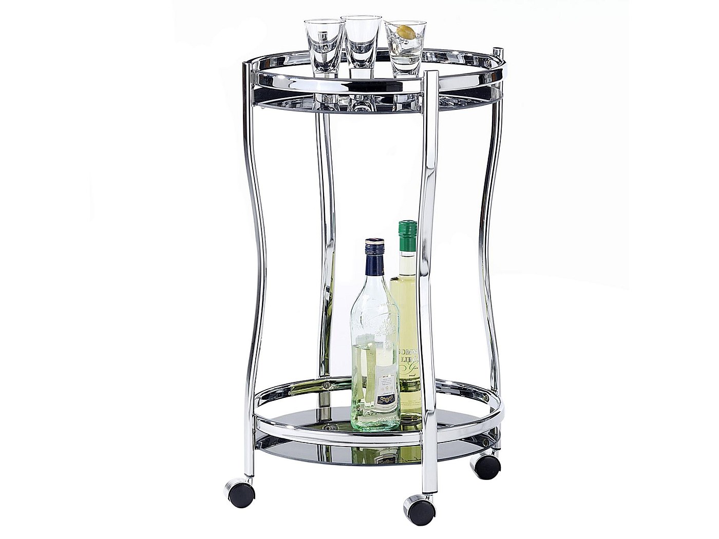 ASPECT Chariot de service rectangulaire en verre Togo