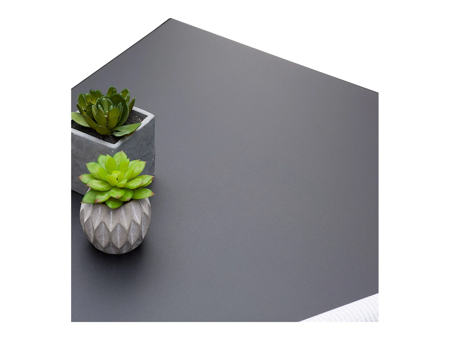 Table basse HILAR table de salon grande table d'appoint design retro vintage industriel, plateau carré en métal laqué noir