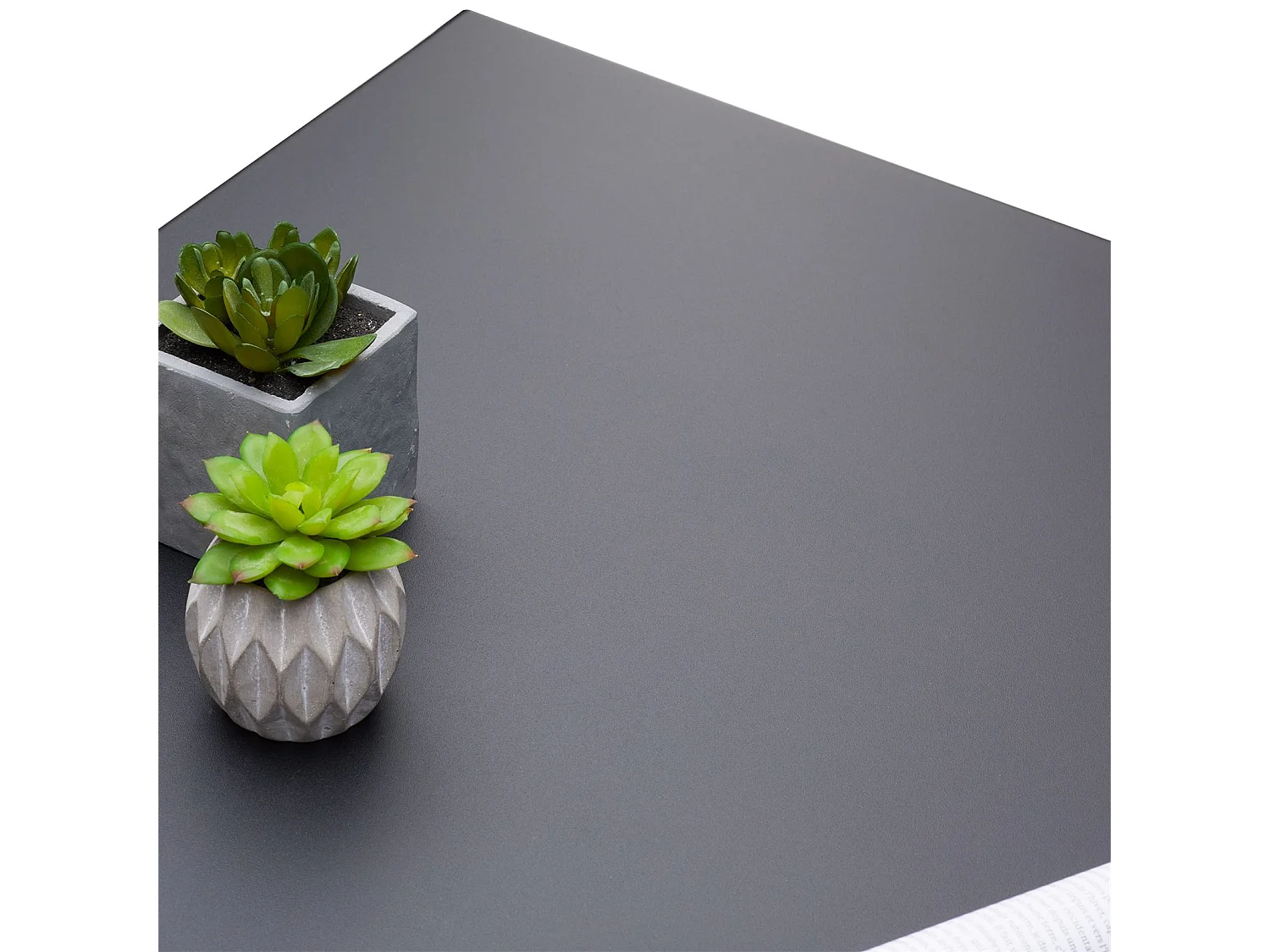 Table basse HILAR table de salon grande table d'appoint design retro vintage industriel, plateau carré en métal laqué noir