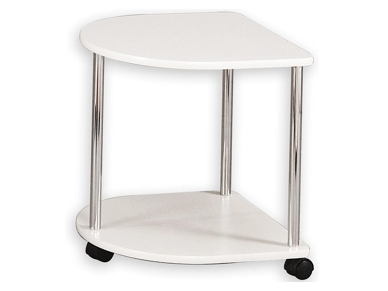 Sellette guéridon table d'appoint laqué blanc